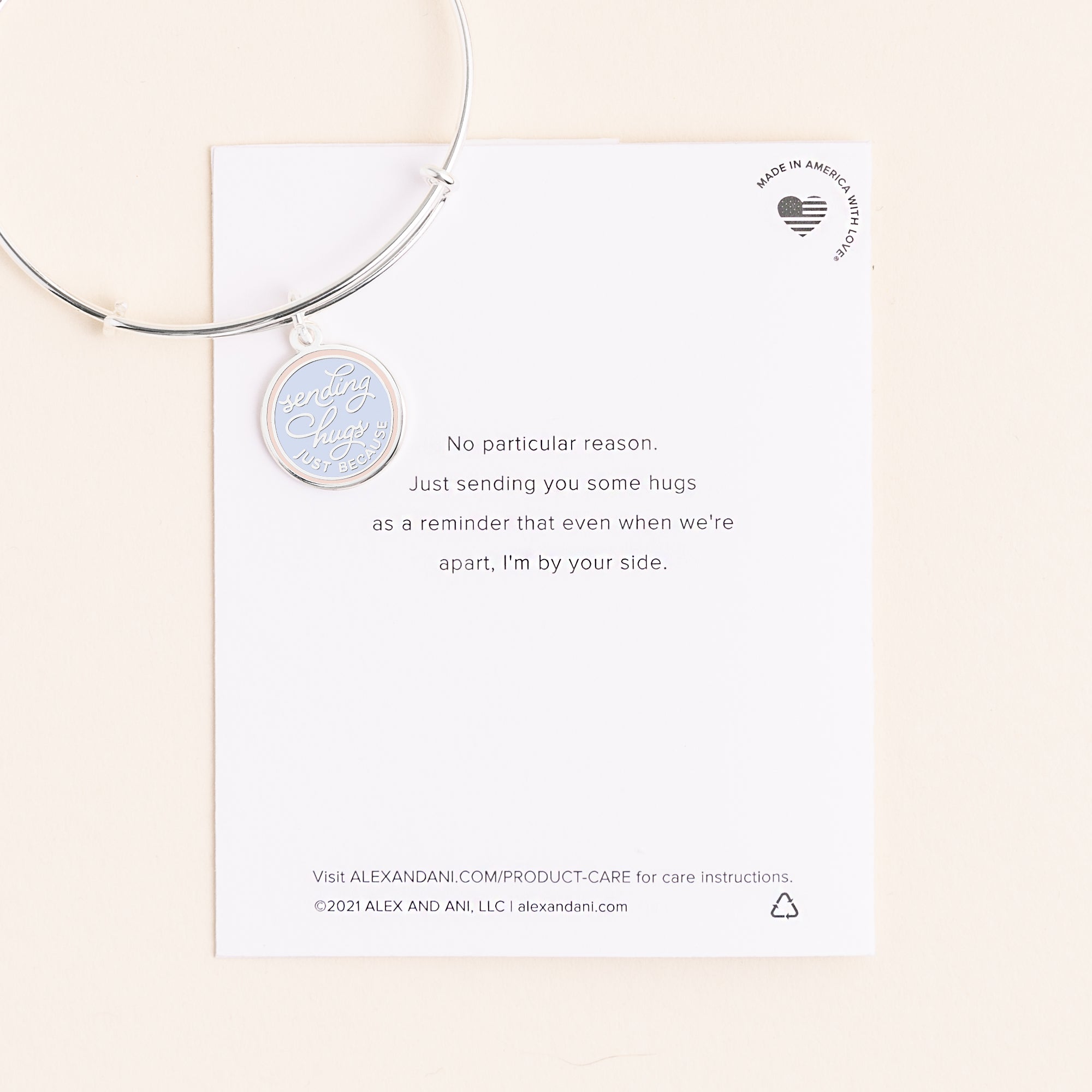 'Sending Hugs Just Because' Charm Bangle